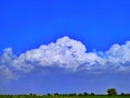 White large cloud blue sky landscape india Royalty Free Stock Photo