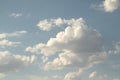 White large cumulus clouds against