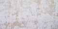 White large long concrete wall background gray plaster roughcast in panoramic web format and header Royalty Free Stock Photo