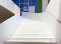 White large staircase