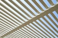 White lath with blue sky Royalty Free Stock Photo