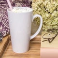 White Latte Mug Mockup for Branding and Gift Design
