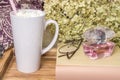 White Latte Mug Mockup for Branding and Gift Design