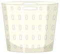 White laundry bucket isolated
