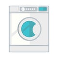 White laundry machine