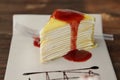 White layer cake