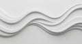 White Layered Wave Abstract Background with 3D Paper Style Royalty Free Stock Photo