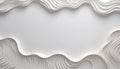 White layered wavy abstract background with soft shadows Royalty Free Stock Photo