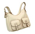 White leather bag Royalty Free Stock Photo