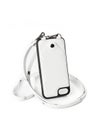 White leather case for iphone Royalty Free Stock Photo
