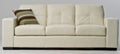 White Leather Couch Royalty Free Stock Photo
