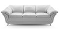 White leather sofa