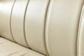 A white leather sofa in a restaurant interior Royalty Free Stock Photo