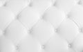 White leather upholstery for background Royalty Free Stock Photo