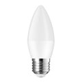 White LED light, candle like bulb isolated on white background