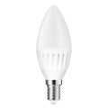 White LED light, candle like bulb isolated on white background