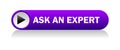 Ask an expert web button icon on white Royalty Free Stock Photo