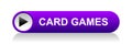 card games icon button on white Royalty Free Stock Photo