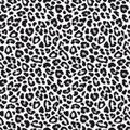 White leopard or jaguar seamless pattern. Modern animal fabric design. Vector illustration background.