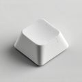 Clean macro of a letterless keycap highlighting subtle plastic textures Royalty Free Stock Photo