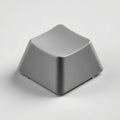Clean macro of a letterless keycap highlighting subtle plastic textures Royalty Free Stock Photo