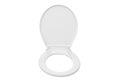 White lid for toilet seat isolated on white background Royalty Free Stock Photo