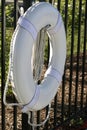 White lifebuoy Royalty Free Stock Photo