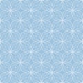 White on light blue geometric tile oval and circle scribbly lines seamless repeat pattern background