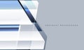 White, light blue and grey corporate modern abstract background with geometric shapes. Royalty Free Stock Photo
