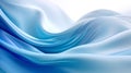 White and light blue silk texture background, luxury fabric pattern, generative AI Royalty Free Stock Photo