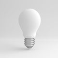 White light bulb isolated on white background Royalty Free Stock Photo