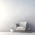 White and light grey gradient wallpaper. Royalty Free Stock Photo