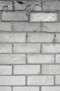 White light grey old aged weathered fine brick wall texture, grungy damaged calcium silicate bricks pattern detail background