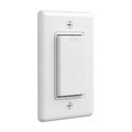 White light switch isolated on white background Royalty Free Stock Photo