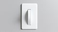 A white light switch with a single handle. Royalty Free Stock Photo