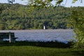 White Lighthouse from Stewart Park Royalty Free Stock Photo