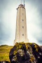 White lighthouse on the extreme west coast of Iceland.