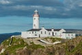 White lighthouse at Fanad Head, Donegal, Ireland Royalty Free Stock Photo