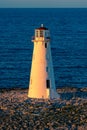 Nassau lighthouse at sunset. Royalty Free Stock Photo