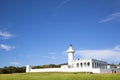 White lighthouse in kenting national park . taiwan