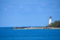 White lighthouse in Nassau Bahamas Royalty Free Stock Photo