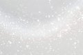 White lights background texture abstract Christmas. Beautiful bright winter sparkle silver bokeh, 3d rendering of Royalty Free Stock Photo