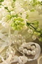 White lilacs and pearls