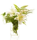 White lilies ' bunch Royalty Free Stock Photo
