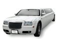 White Limo Royalty Free Stock Photo