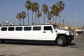 White limousine Royalty Free Stock Photo