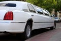 White limousine car