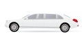 White limousine, side view