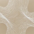 White linear patterns intersect and curve over a textured beige background, creating a Royalty Free Stock Photo