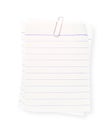 White lined paper